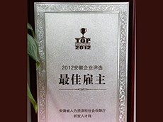 2012年安徽企业评选最佳雇主