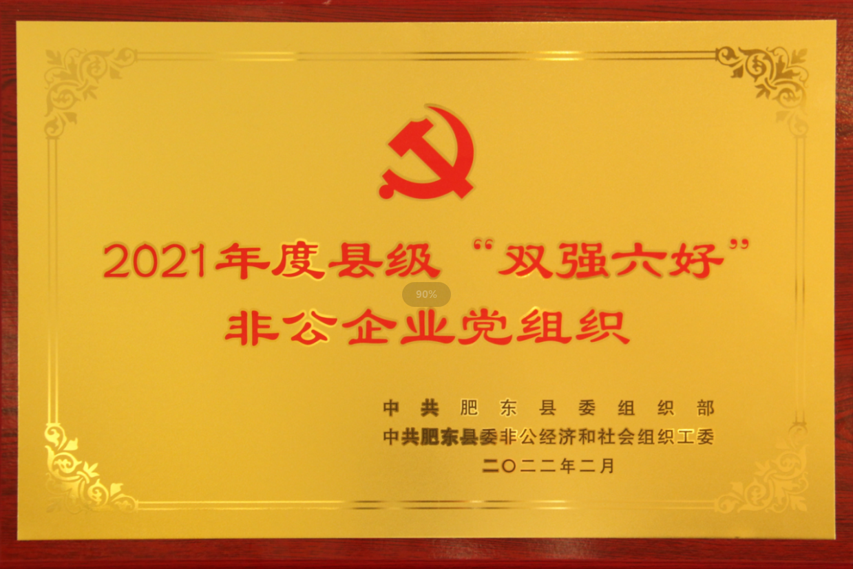 2021年度县级“双强六好”非公企业党组织